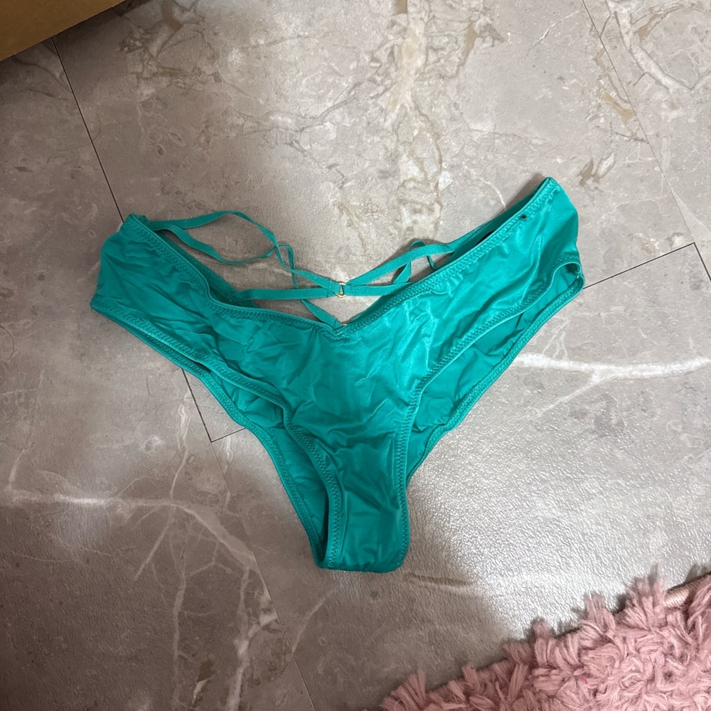 Victoria's Secret Teal Double-Strap Bikini Panty